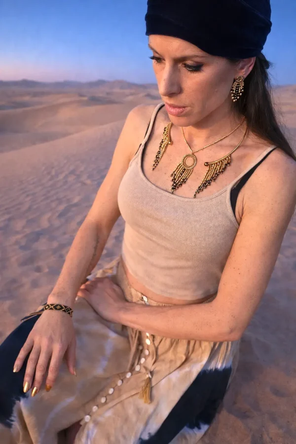 Bracelet Bleu Irisé Amaziga Sacra