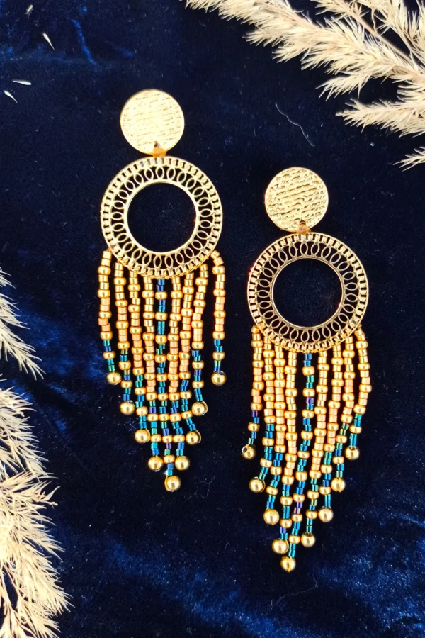 Grandes boucles d’oreilles Amaziga Sacra et talisman protecteur Grandes boucles d’oreilles détaillées inspirées des symboles amazighes, protection et géométrie sacrée