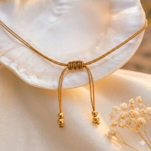 Fermoir à nœud coulissant pour bracelet ou collier artisanal ajustable