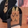 Petites boucles d’oreilles Galilya Cleo Bronze en perles Miyuki, bijou artisanal Valdyria inspiré de l’Égypte ancienne et créé en petite série